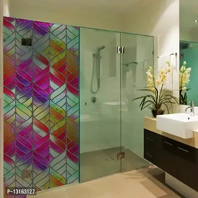 Designer Self Adhesive Vinyl Window Privacy Film Decorative Stickers Large Size (60x200Cm) Glass Film Window Stickers for Home Glass Bathroom Colourful Window Sticker for Glass-thumb4