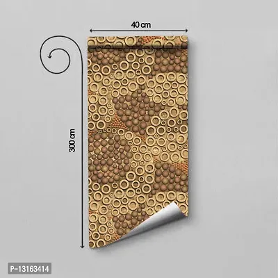 Self Adhesive Wallpapers (MixDesign) Wall Stickers Extra Large (300x40cm) for Bedroom | Livingroom | Kitchen | Hall Etc-thumb2