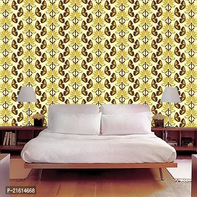 DeCorner - Self Adhesive Wallpaper for Walls (YellowButterfly) Extra Large Size (300x40) Cm Wall Stickers for Bedroom | Wall Stickers for Living Room | Wall Stickers for Kitchen | Pack of-1-thumb5