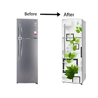 Self Adhesive Fridge Sticker Single/Double Door Full Size (160x60) Cm Fridge Stickers | Refrigerator Wall Stickers for Kitchen Decoration | Sticker for Fridge Door (BoxNLeaves)-thumb4