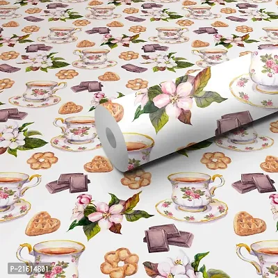 DeCorner - Self Adhesive Wallpaper for Walls (Bakery) Extra Large Size (300x40) Cm Wall Stickers for Bedroom | Wall Stickers for Living Room | Wall Stickers for Kitchen | Pack of-1