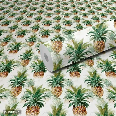 WALLWEAR - Self Adhesive Wallpaper For Walls And Wall Sticker For Home D&eacute;cor (Pineapple) Extra Large Size (300x40cm) 3D Wall Papers For Bedroom, Livingroom, Kitchen, Hall, Office Etc Decorations-thumb0