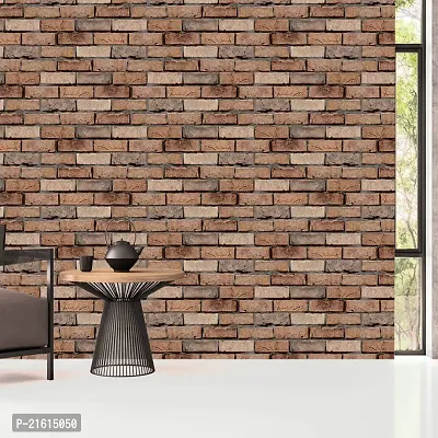 DeCorner - Self Adhesive Wallpaper for Walls (DesiBrick) Extra Large Size (300x40) Cm Wall Stickers for Bedroom | Wall Stickers for Living Room | Wall Stickers for Kitchen | Pack of-1-thumb5
