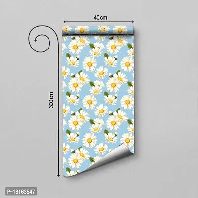 Self Adhesive Wallpapers (Sunflower) Wall Stickers Extra Large (300x40cm) for Bedroom | Livingroom | Kitchen | Hall Etc-thumb2