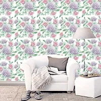 DeCorner - Self Adhesive Wallpaper for Walls (Bengal Rose) Extra Large Size (300x40) Cm Wall Stickers for Bedroom | Wall Stickers for Living Room | Wall Stickers for Kitchen | Pack of-1-thumb3