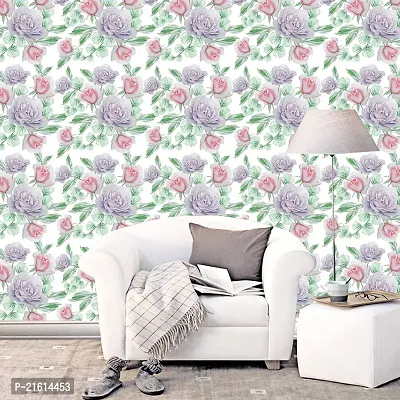DeCorner - Self Adhesive Wallpaper for Walls (Bengal Rose) Extra Large Size (300x40) Cm Wall Stickers for Bedroom | Wall Stickers for Living Room | Wall Stickers for Kitchen | Pack of-1-thumb4