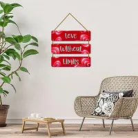 DeCorner Decorative Wooden Printed all Hanger | Wall Decor for Living Room | Wall Hangings for Home Decoration | Bedroom Wall Decor | Wooden Wall Hangings Home.(Love Without Limits)-thumb3