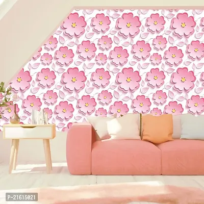 DeCorner - Self Adhesive Wallpaper for Walls (LovelyPinkFool) Extra Large Size (300x40) Cm Wall Stickers for Bedroom | Wall Stickers for Living Room | Wall Stickers for Kitchen | Pack of-1-thumb3