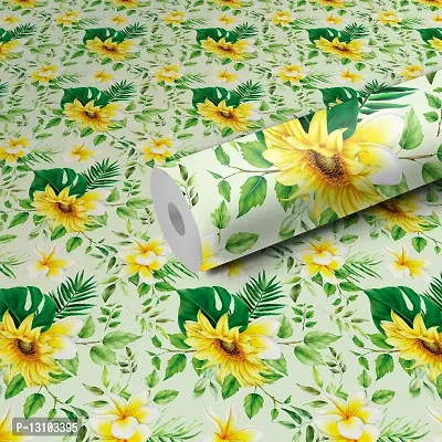 WALLWEAR - Self Adhesive Wallpaper For Walls And Wall Sticker For Home D&eacute;cor (WildFlower) Extra Large Size (300x40cm) 3D Wall Papers For Bedroom, Livingroom, Kitchen, Hall, Office Etc Decorations