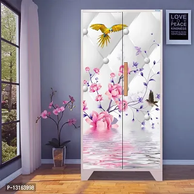 Self Adhesive Almirah Stickers, Wall Stickers, Decorative Sticker Wallpaper for Home Wardrobe Doors (TotaFoolAlmira) PVC Vinyl Size Large (39 x 84 Inch)