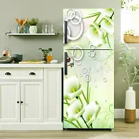 Self Adhesive Fridge Sticker Single/Double Door Full Size (160x60) Cm Fridge Stickers | Refrigerator Wall Stickers for Kitchen Decoration | Sticker for Fridge Door (RingRose)-thumb2