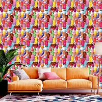 Self Adhesive Wallpapers (Kulfi) Wall Stickers Extra Large (300x40cm) for Bedroom | Livingroom | Kitchen | Hall Etc-thumb2