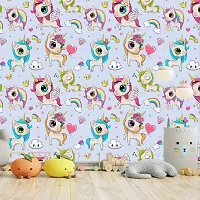 Self Adhesive Wallpapers (BabyUnicorn) Wall Stickers Extra Large (300x40cm) for Bedroom | Livingroom | Kitchen | Hall Etc-thumb2