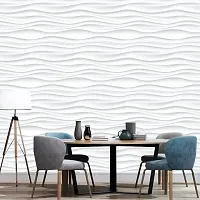 DeCorner - Self Adhesive Wallpaper for Walls (WhiteWave) Extra Large Size (300x40) Cm Wall Stickers for Bedroom | Wall Stickers for Living Room | Wall Stickers for Kitchen | Pack of-1-thumb3