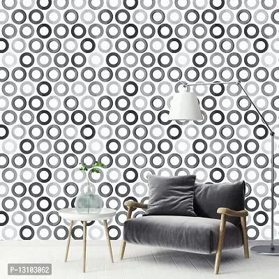 WALLWEAR - Self Adhesive Wallpaper For Walls And Wall Sticker For Home D&eacute;cor (CircleWall) Extra Large Size (300x40cm) 3D Wall Papers For Bedroom, Livingroom, Kitchen, Hall, Office Etc Decorations-thumb4