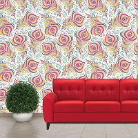 Self Adhesive Wallpapers (PeacockTexture) Wall Stickers Extra Large (300x40cm) for Bedroom | Livingroom | Kitchen | Hall Etc-thumb2