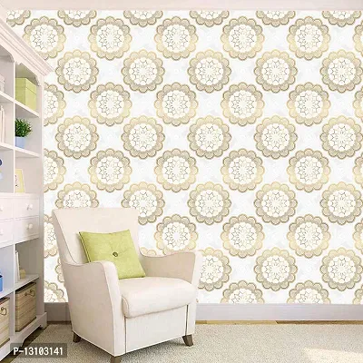 WALLWEAR - Self Adhesive Wallpaper For Walls And Wall Sticker For Home D&eacute;cor (GoldenRangoli) Extra Large Size (300x40cm) 3D Wall Papers For Bedroom, Livingroom, Kitchen, Hall, Office Etc Decorations-thumb4