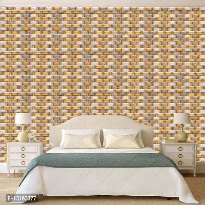 WALLWEAR - Self Adhesive Wallpaper For Walls And Wall Sticker For Home D&eacute;cor (WallTile) Extra Large Size (300x40cm) 3D Wall Papers For Bedroom, Livingroom, Kitchen, Hall, Office Etc Decorations-thumb3