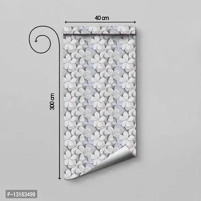 Self Adhesive Wallpapers (RingFlower) Wall Stickers Extra Large (300x40cm) for Bedroom | Livingroom | Kitchen | Hall Etc-thumb2