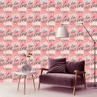 Self Adhesive Wallpapers (PinkLove) Wall Stickers Extra Large (300x40cm) for Bedroom | Livingroom | Kitchen | Hall Etc-thumb3