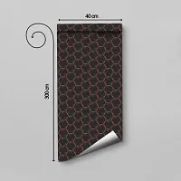 WALLWEAR - Self Adhesive Wallpaper For Walls And Wall Sticker For Home D&eacute;cor (BlackHoneycomb) Extra Large Size (300x40cm) 3D Wall Papers For Bedroom, Livingroom, Kitchen, Hall, Office Etc Decorations-thumb1