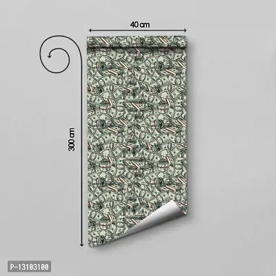 WALLWEAR - Self Adhesive Wallpaper For Walls And Wall Sticker For Home D&eacute;cor (Dollar) Extra Large Size (300x40cm) 3D Wall Papers For Bedroom, Livingroom, Kitchen, Hall, Office Etc Decorations-thumb2