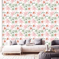 DeCorner - Self Adhesive Wallpaper for Walls (GulabiFool) Extra Large Size (300x40) Cm Wall Stickers for Bedroom | Wall Stickers for Living Room | Wall Stickers for Kitchen | Pack of-1-thumb3