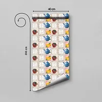 DeCorner-Wallpaper for Kitchen Waterproof | Wallpaper for Kitchen Oil Proof |Kitchen Wallpaper Size (40x200) Cm Decorations Kitchen Self Wallpaper Wall Stickers for Kitchen Wall Fruit wali Tile-thumb1