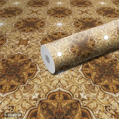 WALLWEAR - Self Adhesive Wallpaper For Walls And Wall Sticker For Home D&eacute;cor (GoldenDesign) Extra Large Size (300x40cm) 3D Wall Papers For Bedroom, Livingroom, Kitchen, Hall, Office Etc Decorations-thumb0