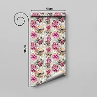 DeCorner - Self Adhesive Wallpaper for Walls (GlassFlower) Extra Large Size (300x40) Cm Wall Stickers for Bedroom | Wall Stickers for Living Room | Wall Stickers for Kitchen | Pack of-1-thumb1