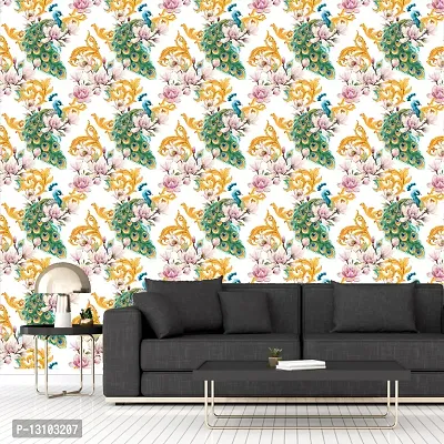 WALLWEAR - Self Adhesive Wallpaper For Walls And Wall Sticker For Home D&eacute;cor (LotusMor) Extra Large Size (300x40cm) 3D Wall Papers For Bedroom, Livingroom, Kitchen, Hall, Office Etc Decorations-thumb3