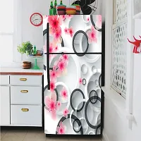 Self Adhesive Fridge Sticker Single/Double Door Full Size (160x60) Cm Fridge Stickers | Refrigerator Wall Stickers for Kitchen Decoration | Sticker for Fridge Door (SeaRings)-thumb2