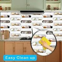 DeCorner -3DWallpapers for Kitchen Waterproof Extra Large (40x200) Cm Kitchen Wallpapers oilproof |Kitchen Wallpapers for Walls |Self Adhesive Wallpaper Vinyl Stickers for Kitchen.(Tube Kitchen Tile)-thumb1