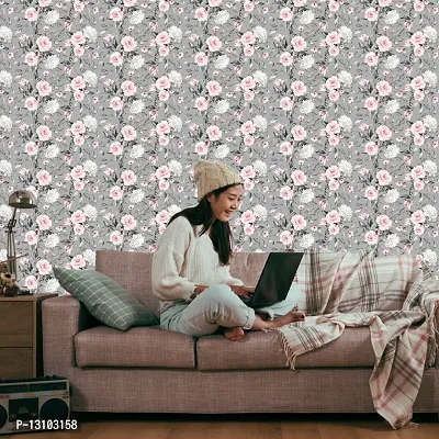 WALLWEAR - Self Adhesive Wallpaper For Walls And Wall Sticker For Home D&eacute;cor (GreyRose) Extra Large Size (300x40cm) 3D Wall Papers For Bedroom, Livingroom, Kitchen, Hall, Office Etc Decorations-thumb4