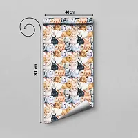 Self Adhesive Wallpapers (Bunny) Wall Stickers Extra Large (300x40cm) for Bedroom | Livingroom | Kitchen | Hall Etc-thumb1