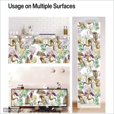 Stylish Fancy Designer Vinyl Self Adhesive Wallpaper Stickers For Home Decoration Big Size 300x40 Cm Wall Stickers For Wall-thumb5