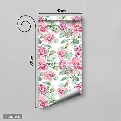 DeCorner - Self Adhesive Wallpaper for Walls (Big Rose) Extra Large Size (300x40) Cm Wall Stickers for Bedroom | Wall Stickers for Living Room | Wall Stickers for Kitchen | Pack of-1-thumb5