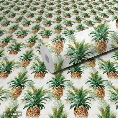 DeCorner - Self Adhesive Wallpaper for Walls (Pineapple) Extra Large Size (300x40) Cm Wall Stickers for Bedroom | Wall Stickers for Living Room | Wall Stickers for Kitchen | Pack of-1