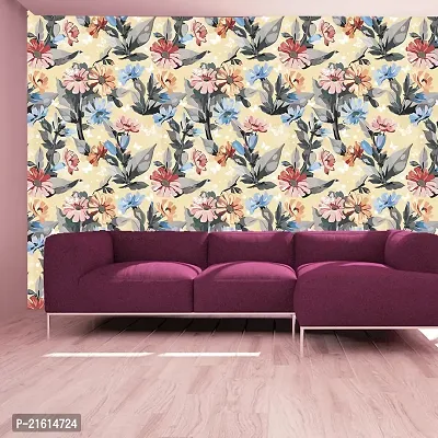 DeCorner - Self Adhesive Wallpaper for Walls (TextureFlower) Extra Large Size (300x40) Cm Wall Stickers for Bedroom | Wall Stickers for Living Room | Wall Stickers for Kitchen | Pack of-1-thumb2