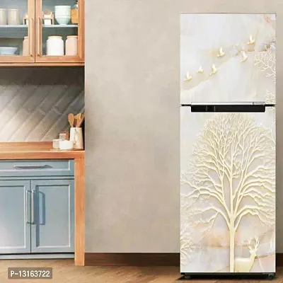 Self Adhesive Fridge Sticker Single/Double Door Full Size (160x60) Cm Fridge Stickers | Refrigerator Wall Stickers for Kitchen Decoration | Sticker for Fridge Door (SkyWorld)