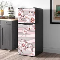 Self Adhesive Fridge Sticker Single/Double Door Full Size (160x60) Cm Fridge Stickers | Refrigerator Wall Stickers for Kitchen Decoration | Sticker for Fridge Door (DotFlower)-thumb2