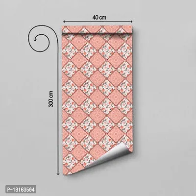 Self Adhesive Wallpapers (RoseTexture) Wall Stickers Extra Large (300x40cm) for Bedroom | Livingroom | Kitchen | Hall Etc-thumb2