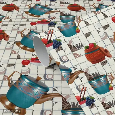 DeCorner -Wallpaper For Kitchen Waterproof |Wallpaper For Kitchen Oil Proof |Kitchen Wallpaper Size (40x200)Cm Diwali Decorations Kitchen Self Wallpaper Wall Stickers For Kitchen Wall |Blue KitchenTea