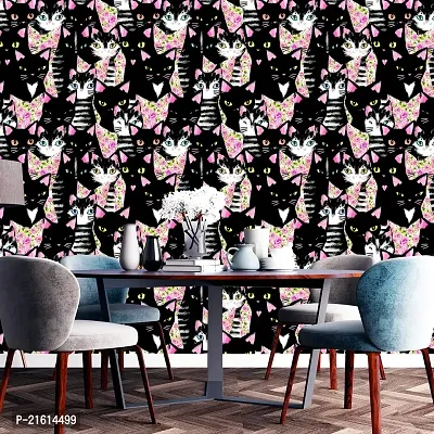 DeCorner - Self Adhesive Wallpaper for Walls (Cat Craft) Extra Large Size (300x40) Cm Wall Stickers for Bedroom | Wall Stickers for Living Room | Wall Stickers for Kitchen | Pack of-1-thumb4