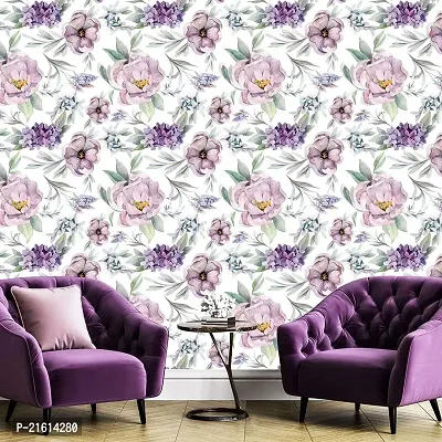 DeCorner - Self Adhesive Wallpaper for Walls (Bengani Fool) Extra Large Size (300x40) Cm Wall Stickers for Bedroom | Wall Stickers for Living Room | Wall Stickers for Kitchen | Pack of-1-thumb3