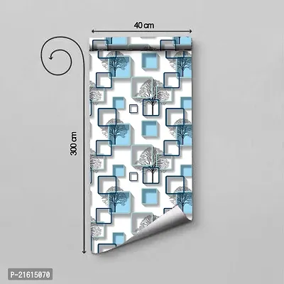 DeCorner - Self Adhesive Wallpaper for Walls (ChokorBlue) Extra Large Size (300x40) Cm Wall Stickers for Bedroom | Wall Stickers for Living Room | Wall Stickers for Kitchen | Pack of-1-thumb2