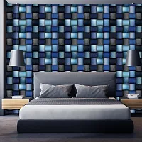 WALLWEAR - Self Adhesive Wallpaper For Walls And Wall Sticker For Home D&eacute;cor (JeanSqaure) Extra Large Size (300x40cm) 3D Wall Papers For Bedroom, Livingroom, Kitchen, Hall, Office Etc Decorations-thumb2