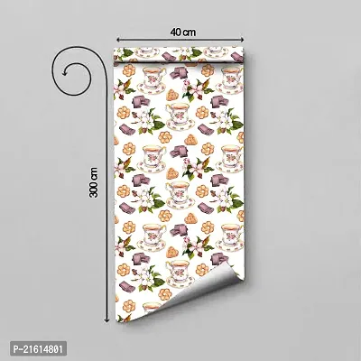 DeCorner - Self Adhesive Wallpaper for Walls (Bakery) Extra Large Size (300x40) Cm Wall Stickers for Bedroom | Wall Stickers for Living Room | Wall Stickers for Kitchen | Pack of-1-thumb4