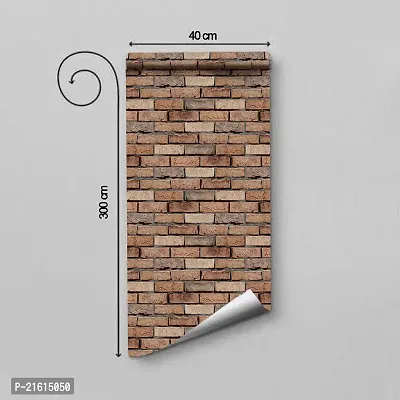DeCorner - Self Adhesive Wallpaper for Walls (DesiBrick) Extra Large Size (300x40) Cm Wall Stickers for Bedroom | Wall Stickers for Living Room | Wall Stickers for Kitchen | Pack of-1-thumb4