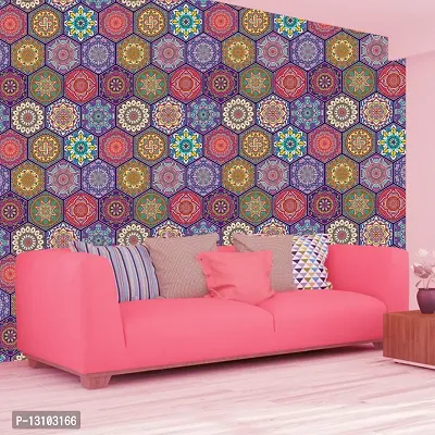 WALLWEAR - Self Adhesive Wallpaper For Walls And Wall Sticker For Home D&eacute;cor (HexagunArt) Extra Large Size (300x40cm) 3D Wall Papers For Bedroom, Livingroom, Kitchen, Hall, Office Etc Decorations-thumb4